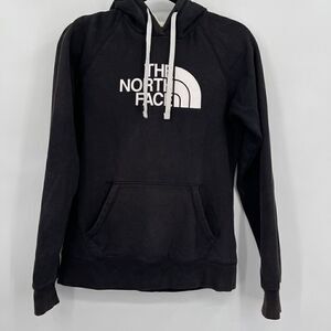 The North Face Black Raglan Sleeve Drawstring Avalon Pullover Hoodie Size S/P